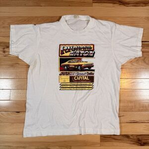 VTG 80s Richard Eaton Plymouth Duster TShirt Single Stitch Screen Stars Sz Large